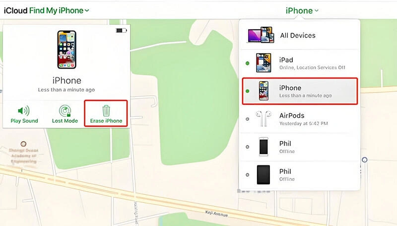 turn off screen lock on iphone by icloud find my