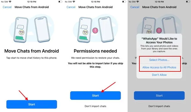 transfer whatsapp from android to iphone