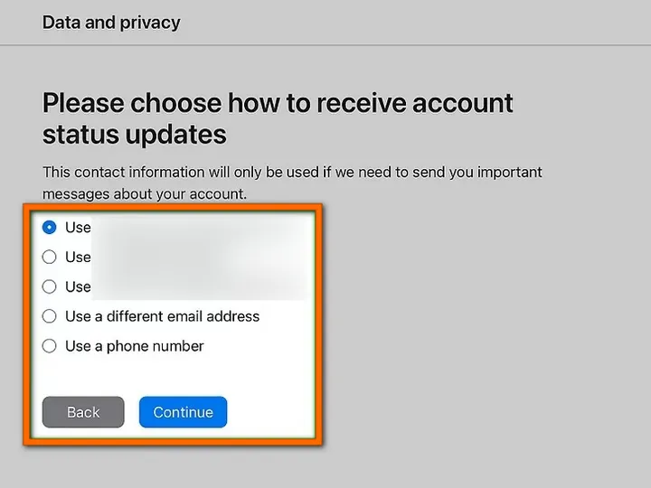 select a way of communication