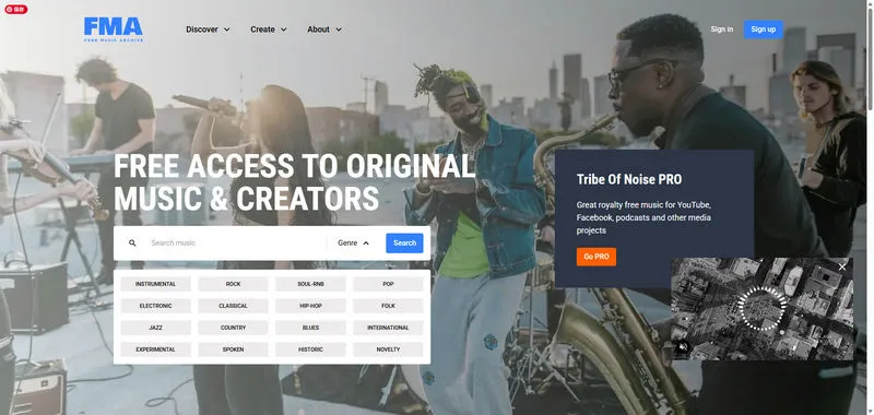 Unblocked Music Sites for School: FMA