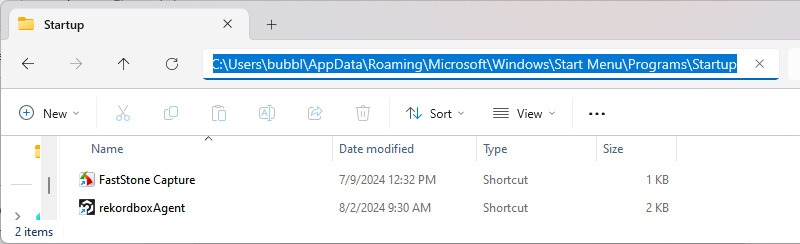 windows 11 startup folder location