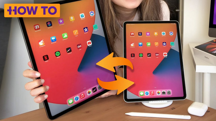 transfer data from old ipad to new ipad