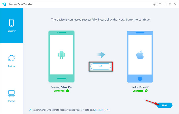 connect Samsung and iPhone SE 2020