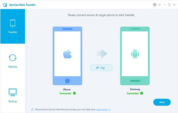 transfer data from iPhone 8 to Samsung