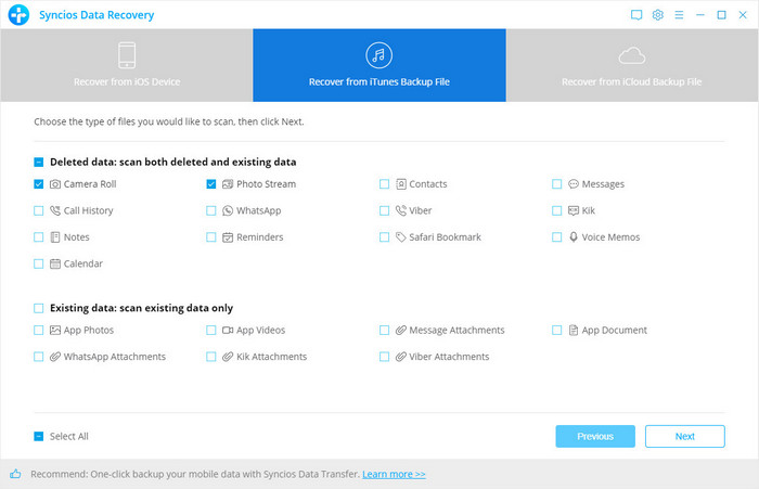 restore lost iphone photos from itunes