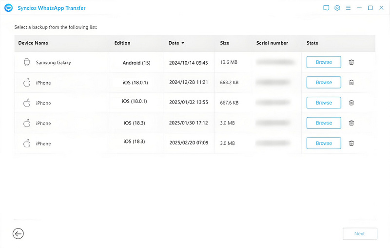 view local WhatsApp backup files